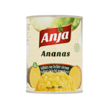 Anja Ananas Tidbits op Lichte Siroop 567g