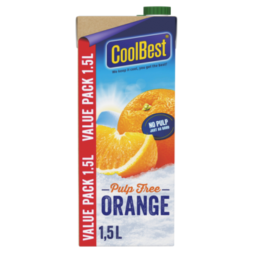 CoolBest Premium Orange Pulp Free Voordeelpak 1, 5L