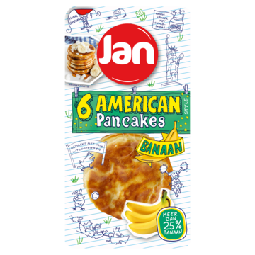 JAN American Pancakes Banaan - 6 stuks