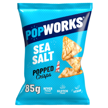 Popworks Popped Crisps Sea Salt Maischips 85gr