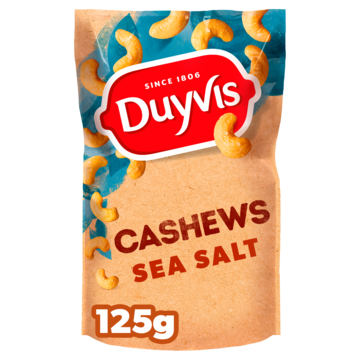 Duyvis noten Cashews Zeezout 125gr