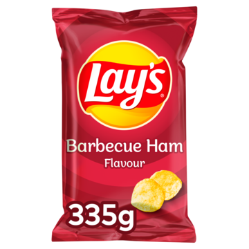 Jumbo Lay's BBQ Ham Chips 335gr aanbieding