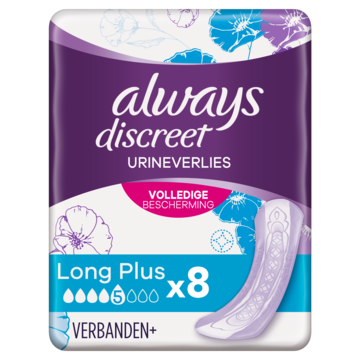 Always Discreet Plus Verband Long Plus Voor Urineverlies x8