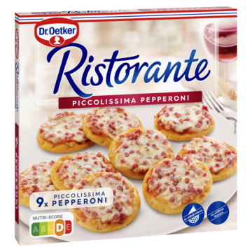 Dr. Oetker Ristorante mini pizza piccolissima pepperoni 9-pack 216g