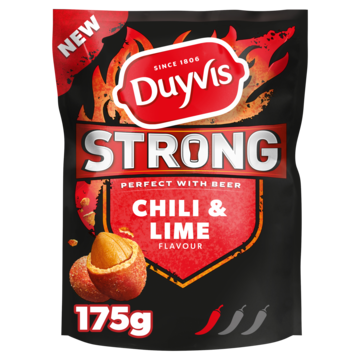 Duyvis Strong Borrelnootjes Chili & Lime 175gr