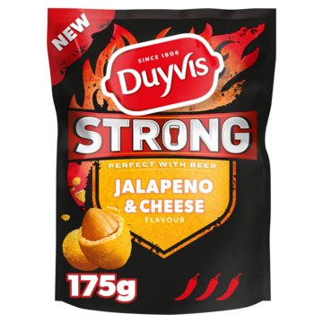 Duyvis Strong Borrelnootjes Jalapeno & Cheese 175gr