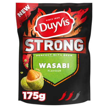 Duyvis Strong Borrelnootjes Wasabi 175gr