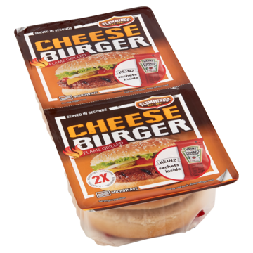 Flemmings Cheese Burger Valuepack 2 Stuks 261g