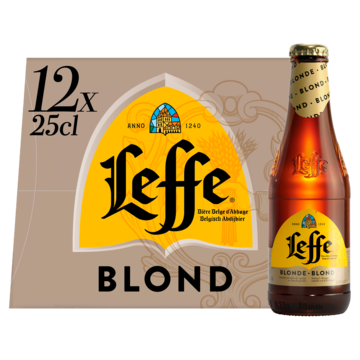 Leffe Blond Flessen 12 x 25cl