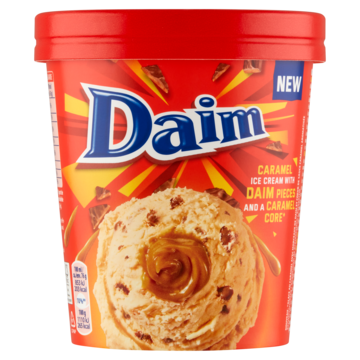 Daim Caramel Ice Cream with Daim Pieces and a Caramel Core 369g