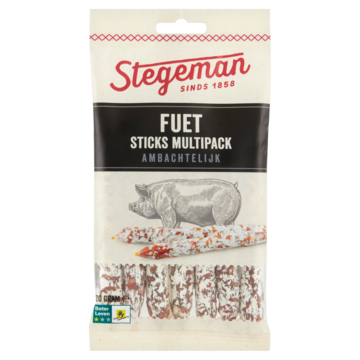 Stegeman Fuet Sticks Multipack Ambachtelijk 120g