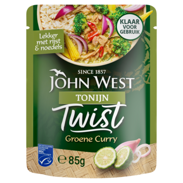 John West Tonijn Twist Groene curry MSC 85g