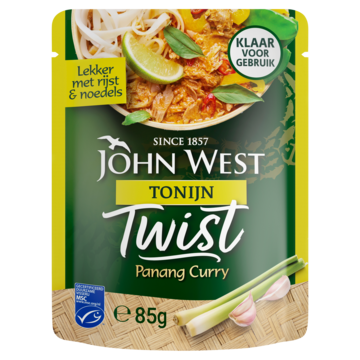 John West Tonijn Twist Panang curry met citroengras MSC 85g