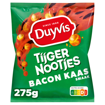Duyvis Tijgernootjes Bacon Kaas Pinda Noten 275gr Aanbieding 2 zakken Bugles a 160 gram Cheetos a 150170 gram of Duyvis a 275 gram