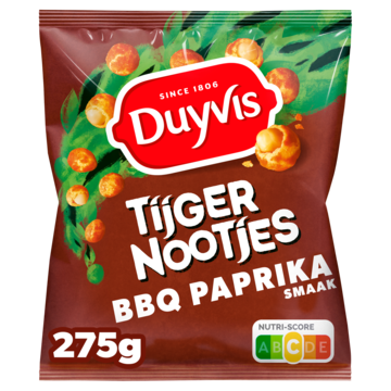 Duyvis Tijgernootjes BBQ Paprika Pinda Noten 275gr Aanbieding 2 zakken Bugles a 160 gram Cheetos a 150170 gram of Duyvis a 275 gram