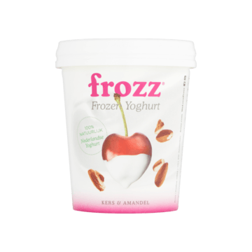 Frozz Frozen Yoghurt Kers & Amandel 100g