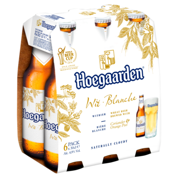 Hoegaarden Wit Belgisch Bier Flessen 6 x 30cl