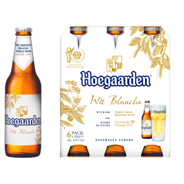 Hoegaarden Wit Belgisch Bier Flessen 6 x 30cl