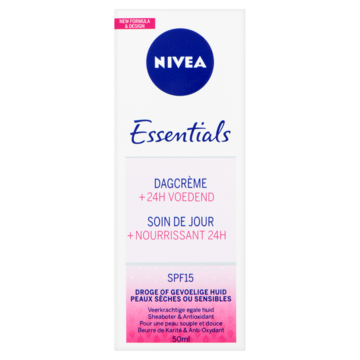 Nivea Essentials Dagcrème +24h Voedend SPF15 50ml