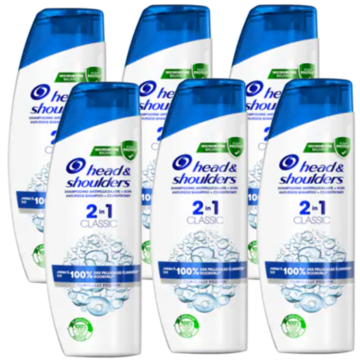 Head & Shoulders Classic 2-in-1 Shampoo, Anti-Schuppen – 3 X 270 Ml, Bis Zu 72h Schutz