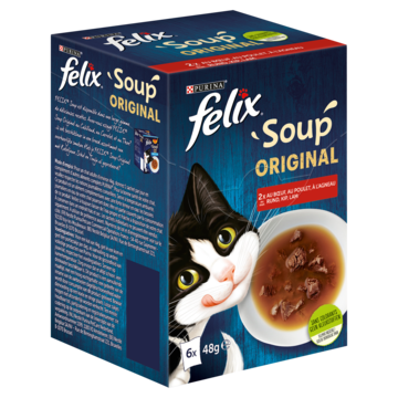 FELIX® Soup Farm Selectie Kattenvoer 6 x 48g
