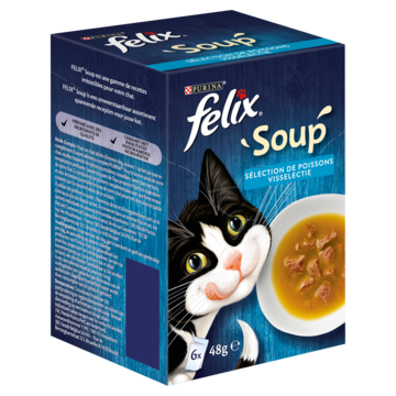 FELIX® Soup Vis Selectie Kattenvoer 6 x 48g