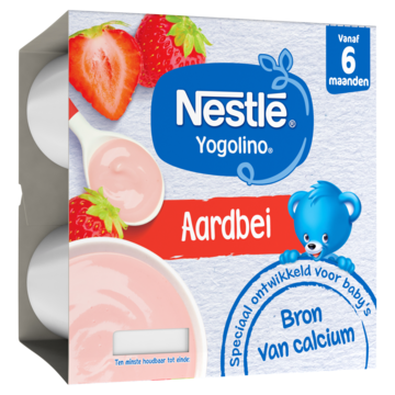 Yogolino® Aardbei 6+ baby toetje