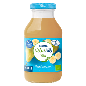 NaturNes® Bio Peer Banaan Baby Sap Biologisch 200ml