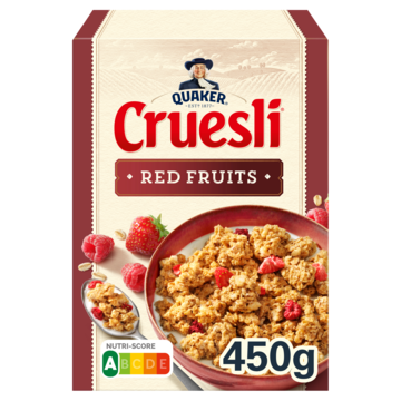 Quaker Cruesli Rood Fruit 450gr