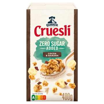 Quaker Cruesli Zero Sugar Added Cocoa & Banana 400gr