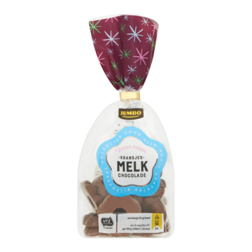 Jumbo Winter Topper Kransjes Melk Chocolade 150g