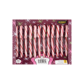 Jumbo Winter Topper Zoete Candy Canes 12 Stuks 144g