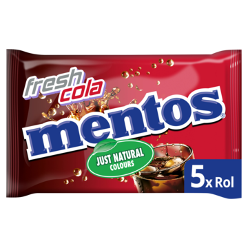 Mentos Chewy Dragees Colasmaak 5 x 37, 5g