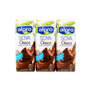 Alpro Sojadrink Choco Houdbaar 3 X 250 Ml Bij Jumbo alpro kopen in de aanbieding
