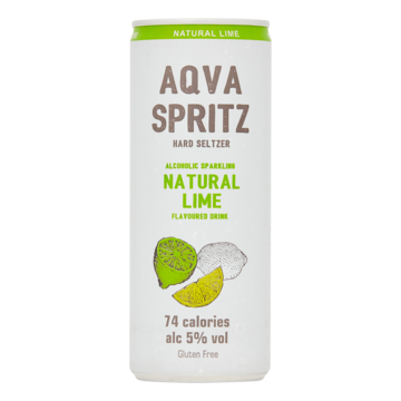 Aqva Spritz Hard Seltzer Natural Lime 250ml