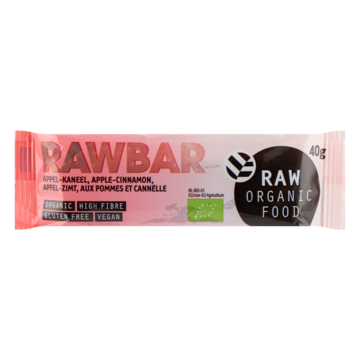 Raw Organic Food Rawbar AppelKaneel 40g