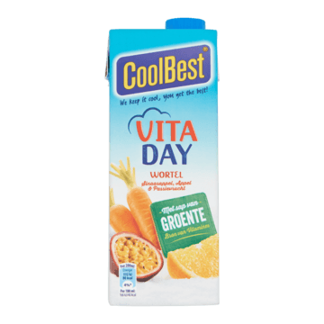 CoolBest VitaDay Wortel, Sinaasappel, Passievrucht 750ml