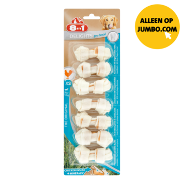 8 in 1 Delights Pro Dental The Original XS Chicken Inside+Minerals 84g