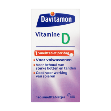 bevestigen Fabriek Kosten Davitamon Vitamine D 120 Smelttabletjes 17g bestellen? - Drogisterij —  Jumbo Supermarkten