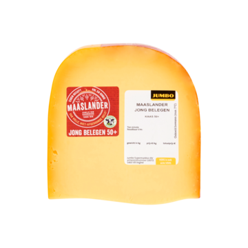 Maaslander Jong Belegen Kaas 50 Stuk Ca 478 G Bij Jumbo huismerk kopen in de aanbieding