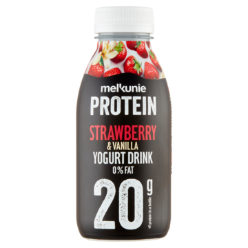 Melkunie Protein Strawberry & Vanilla Yogurt Drink 0% Fat 330ml