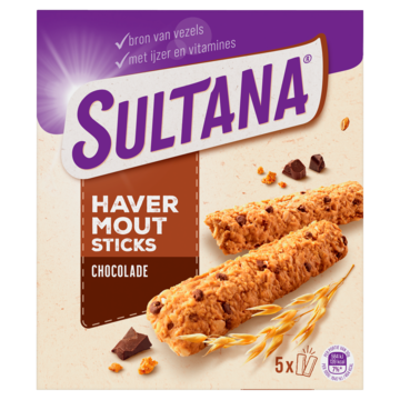 Sultana Havermoutsticks Chocolade Aanbieding 2 verpakkingen a 140200 gram