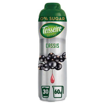 Teisseire Zwarte Bes 0% Suiker Vruchtensiroop 60cl