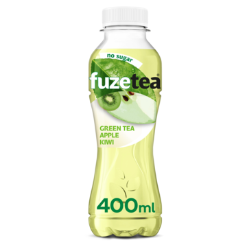 Fuze tea Green Tea Apple Kiwi No Sugar Pet 0. 4L