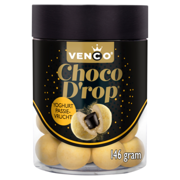 Venco Choco Drop Yoghurt Passievrucht 146g