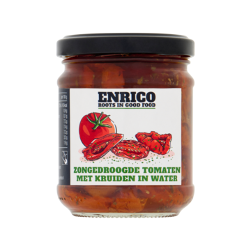 Enrico Zongedroogde Tomaten met Kruiden in Water 210g