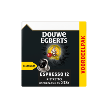 Douwe Egberts Espresso Ristretto Koffiecups Voordeelpak 20 Stuks
