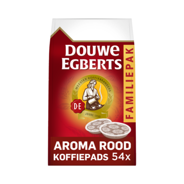 Douwe Egberts Aroma Rood Koffiepads Familiepak 54 Stuks Fris, sap, koffie, Jumbo Supermarkten
