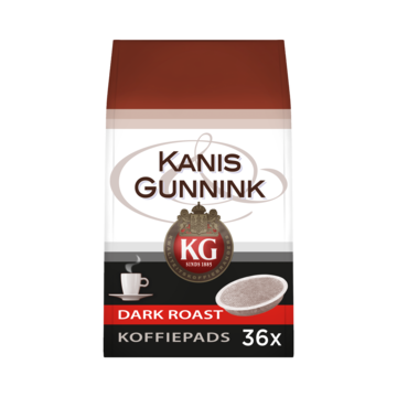 Kanis & Gunnink Dark Roast Koffiepads 36 Stuks
