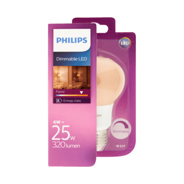 Belichamen Faeröer Mellow Philips Dimmable LED A 320 Lumen Flame 6W E27 bestellen? - Huishouden,  dieren, servicebalie — Jumbo Supermarkten